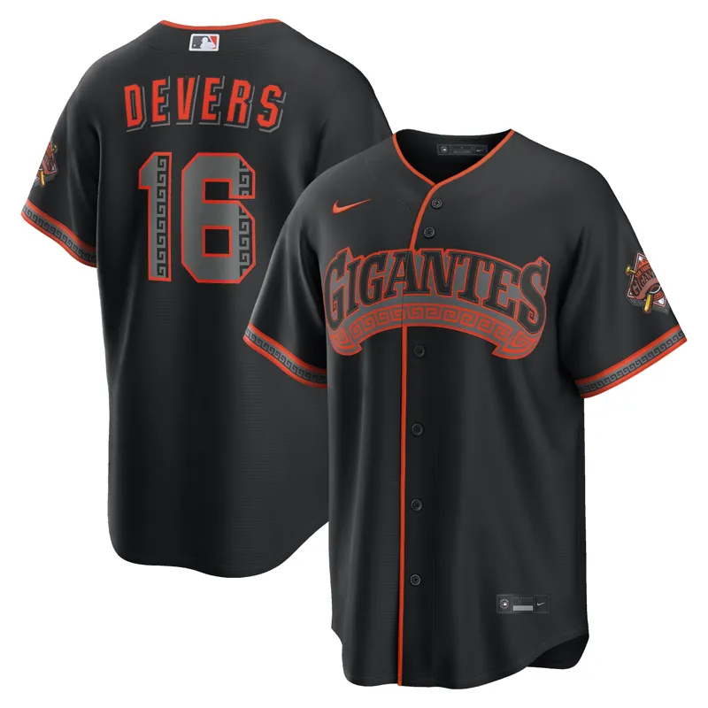 San Francisco Giants Jersey Profile Black Big & Tall Pop Jersey - Image 5