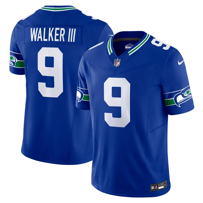 Seattle Seahawks Jersey Kenneth Walker Iii Royal Vapor Fuse Limited Jersey