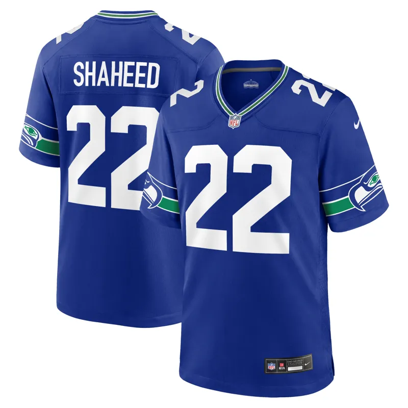 Seattle Seahawks Jersey Rashid Shaheed Royal Alternate Game Jersey