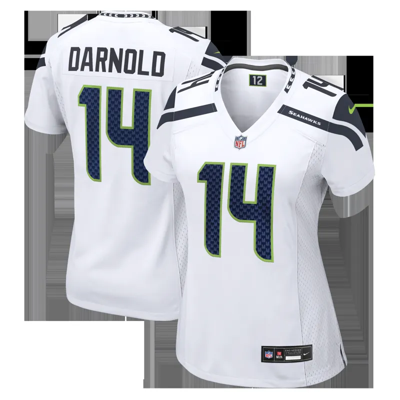 Seattle Seahawks Jersey Sam Darnold College Navy Vapor Fuse Stitched Limited Jersey - Image 4