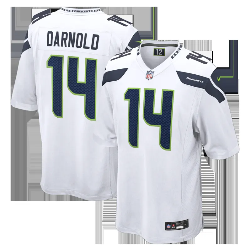 Seattle Seahawks Jersey Sam Darnold College Navy Vapor Fuse Stitched Limited Jersey - Image 5