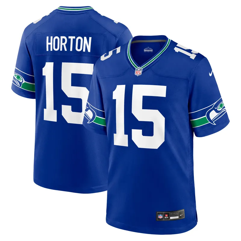 Seattle Seahawks Jersey Tory Horton Royal Alternate Game Jersey - Image 2