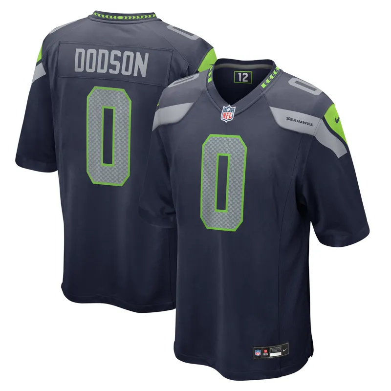 Seattle Seahawks Jersey Tyrel Dodson College Navy Game Jersey