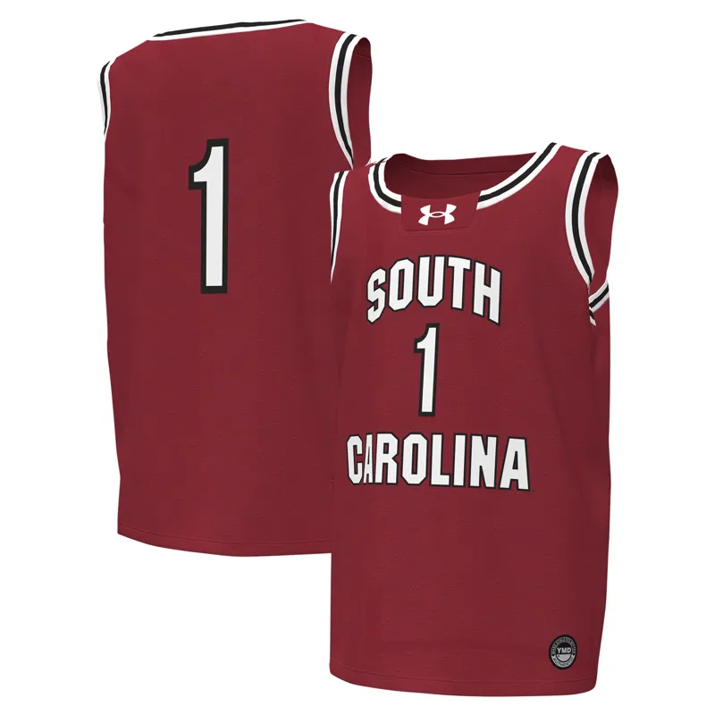 South Carolina Gamecocks Jersey Under Armour #1 Black Jersey - Image 5