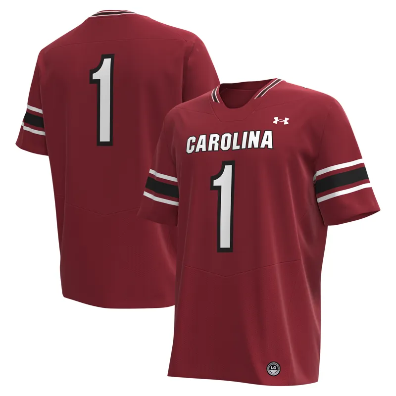 South Carolina Gamecocks Jersey Under Armour #1 Black Jersey - Image 2