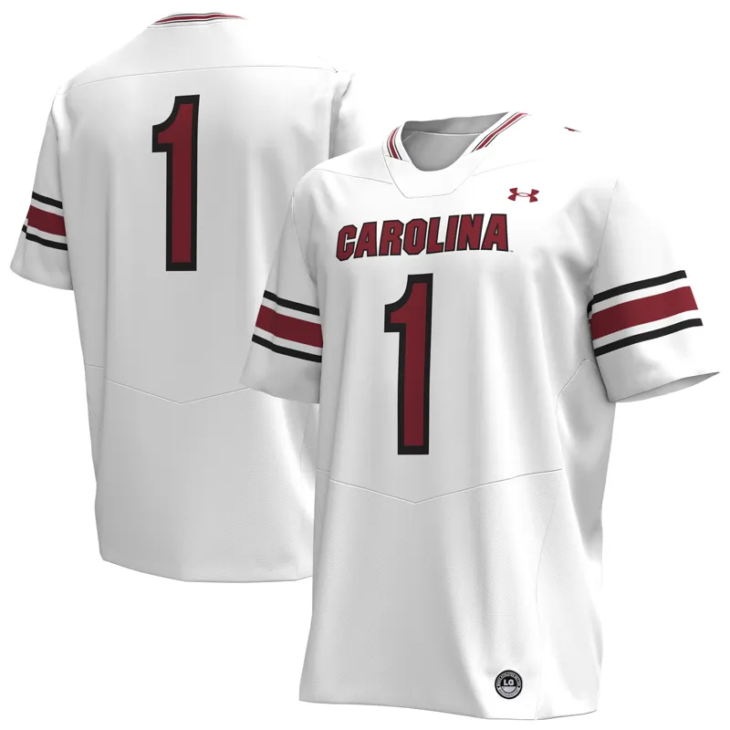 South Carolina Gamecocks Jersey Under Armour #1 Garnet Jersey - Image 4
