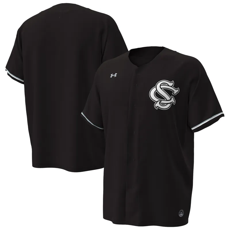 South Carolina Gamecocks Jersey Under Armour Black Custom Jersey - Image 4