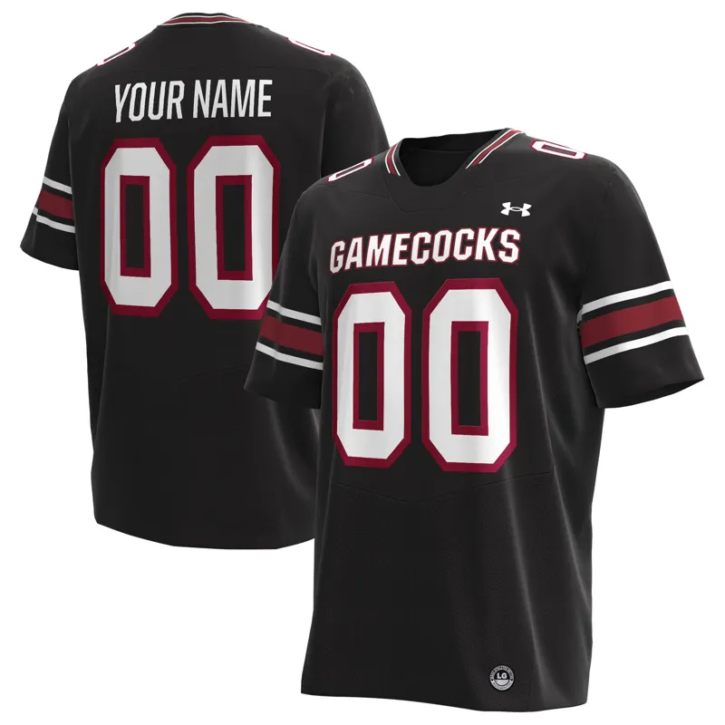 South Carolina Gamecocks Jersey Under Armour Black Custom Jersey - Image 2