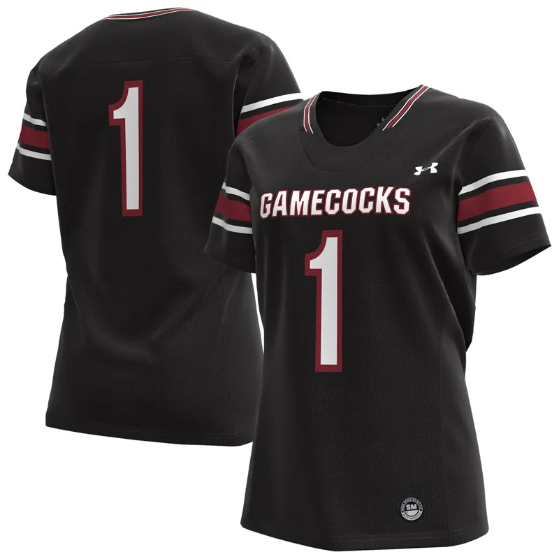 South Carolina Gamecocks Jersey Under Armour Black Custom Jersey - Image 3