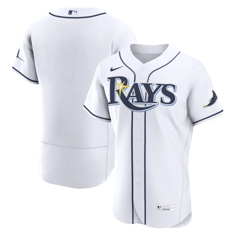 Tampa Bay Rays Jersey White Home Elite Jersey - Image 5