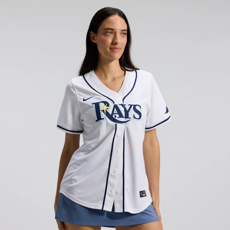 Tampa Bay Rays Jersey White Home Limited Custom Jersey - Image 3