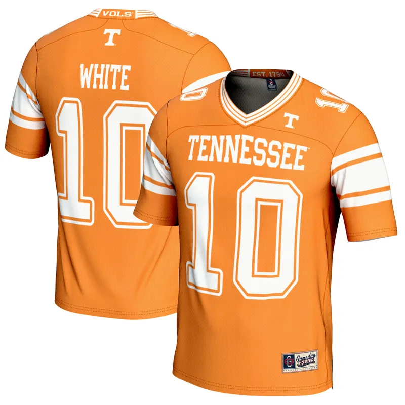 Tennessee Volunteers Jersey Gameday Greats Squirrel White Tennessee Orange Player Jersey