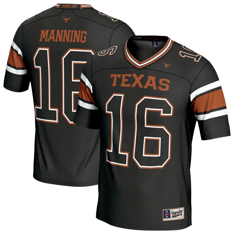 Texas Longhorns Jersey Gameday Greats Arch Manning Black Jersey