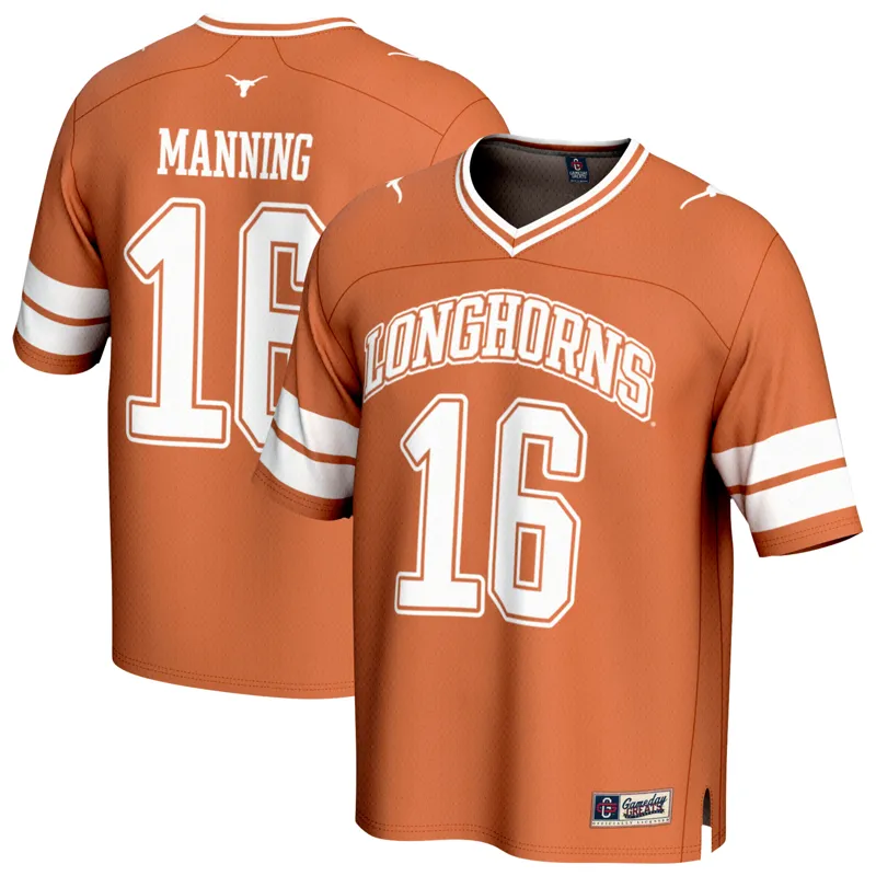 Texas Longhorns Jersey Gameday Greats Arch Manning Texas Orange Lightweight Player Jersey