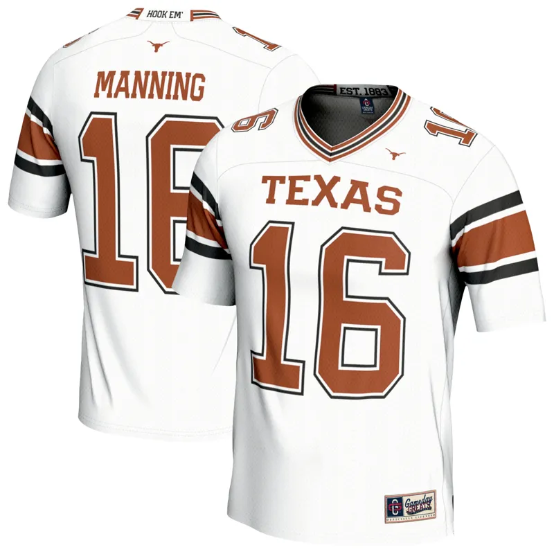 Texas Longhorns Jersey Gameday Greats Arch Manning Texas Orange Lightweight Player Jersey - Image 5