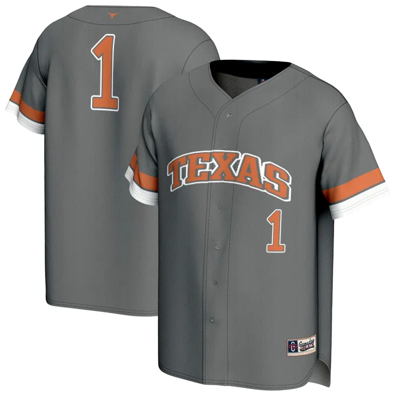 Texas Longhorns Jersey Gameday Greats Gray Lightweight Collegiate Jersey