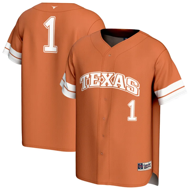 Texas Longhorns Jersey Gameday Greats Texas Orange #1 Collegiate Jersey - Image 3