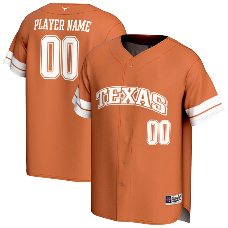 Texas Longhorns Jersey Gameday Greats Texas Orange Icon Print Pick A Player Jersey - Image 4