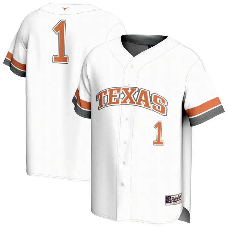 Texas Longhorns Jersey Gameday Greats White #1 Lightweight Jersey - Image 3