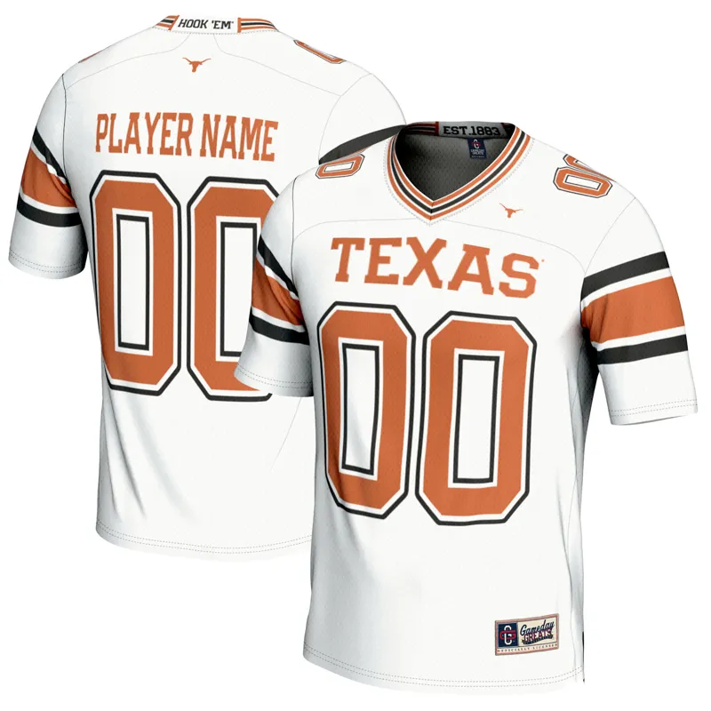 Texas Longhorns Jersey Gameday Greats White Pick A Player Jersey - Image 3