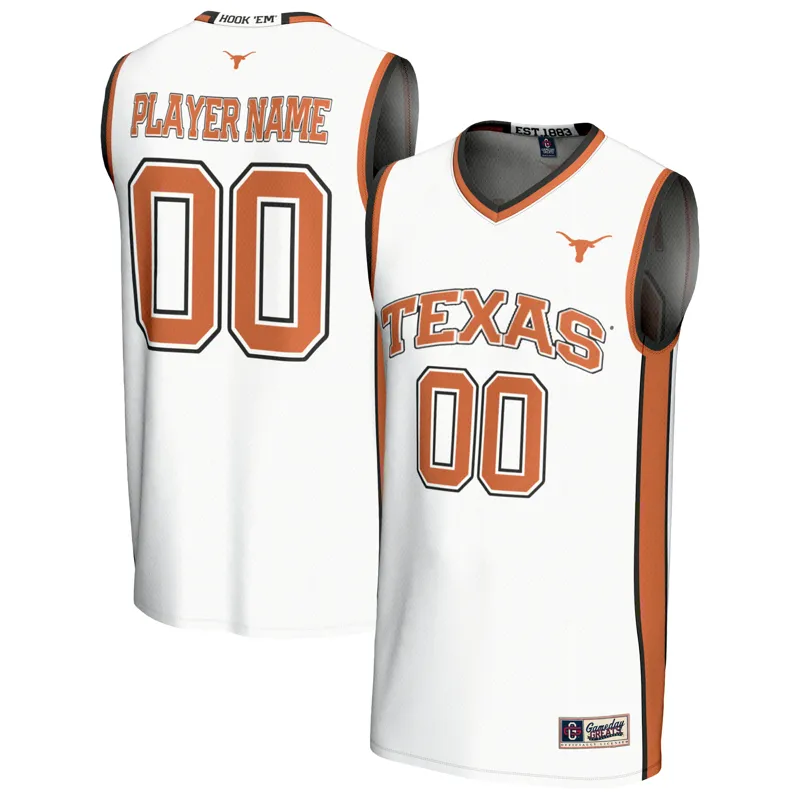 Texas Longhorns Jersey Kevin Durant White 2006-07 Throwback Jersey - Image 2