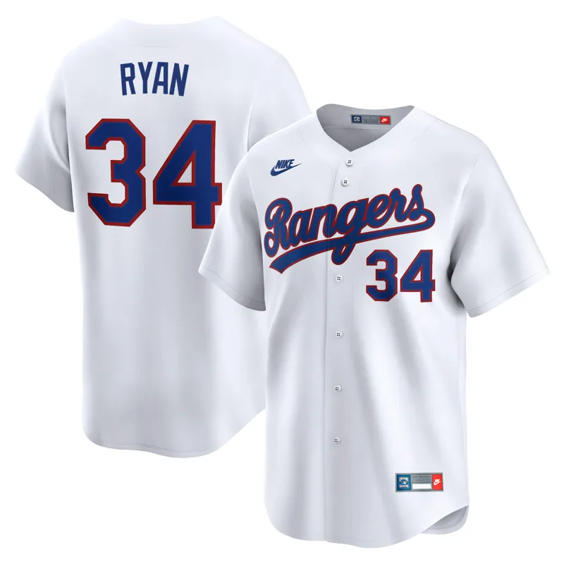 Texas Rangers Jersey Nolan Ryan Royal Big & Tall Cooperstown Mesh Batting Practice Jersey - Image 2
