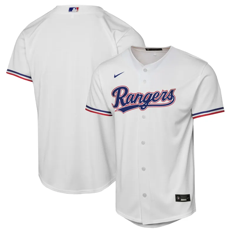 Texas Rangers Jersey White Home Custom Jersey - Image 2