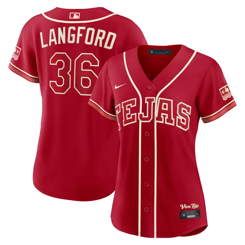 Texas Rangers Jersey White Home Sponsor Patch Jersey - Image 4