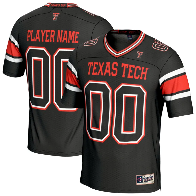 Texas Tech Red Raiders Jersey Gameday Greats Black Personalized Jersey - Image 2