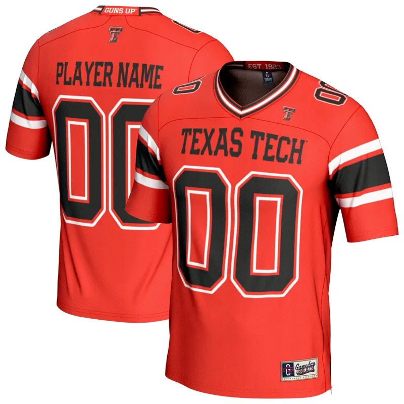 Texas Tech Red Raiders Jersey Gameday Greats Black Pick A Player Lightweight Jersey - Image 4