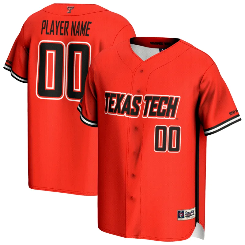 Texas Tech Red Raiders Jersey Gameday Greats Red Pick A Player Lightweight Jersey