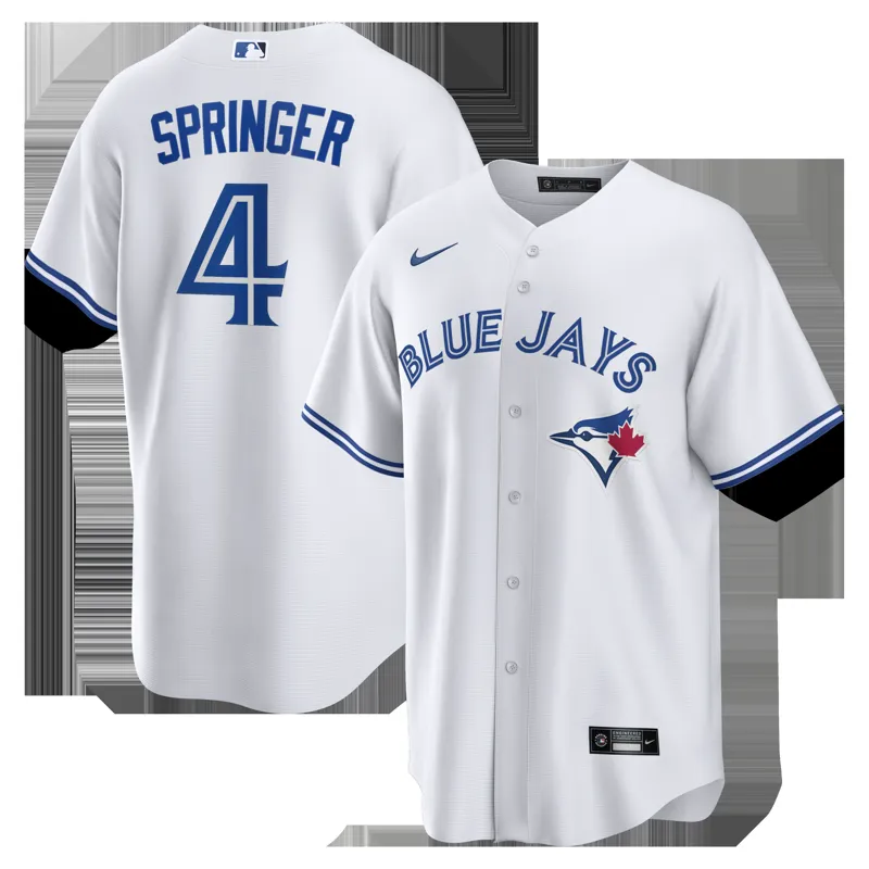 Toronto Blue Jays Jersey Ernie Clement White Home Jersey - Image 3