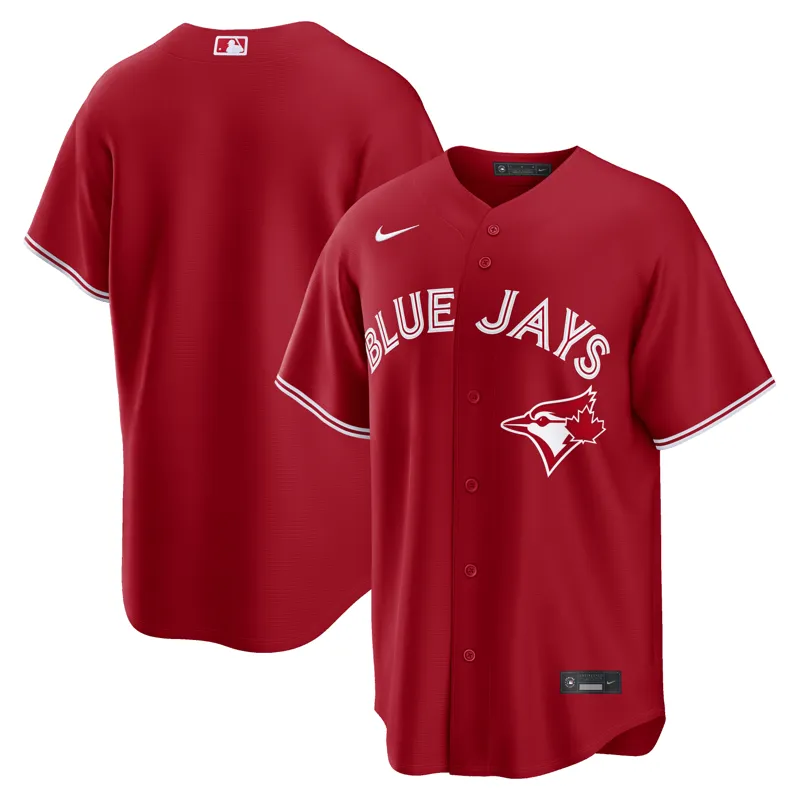 Toronto Blue Jays Jersey Red Alternate Jersey - Image 2