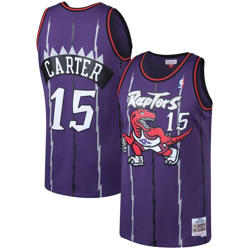 Toronto Raptors Jersey Vince Carter Purple 1998-99 Big & Tall Hardwood Classics Swingman Jersey