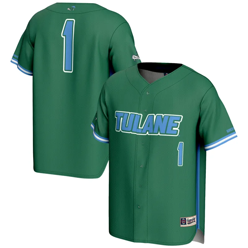 Tulane Green Wave Jersey Gameday Greats #1 Green Lightweight Collegiate Jersey - Image 5