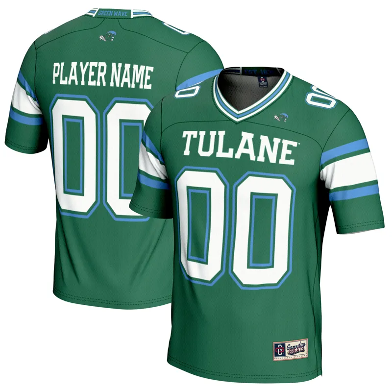 Tulane Green Wave Jersey Gameday Greats Green Pick A Player Jersey - Image 3