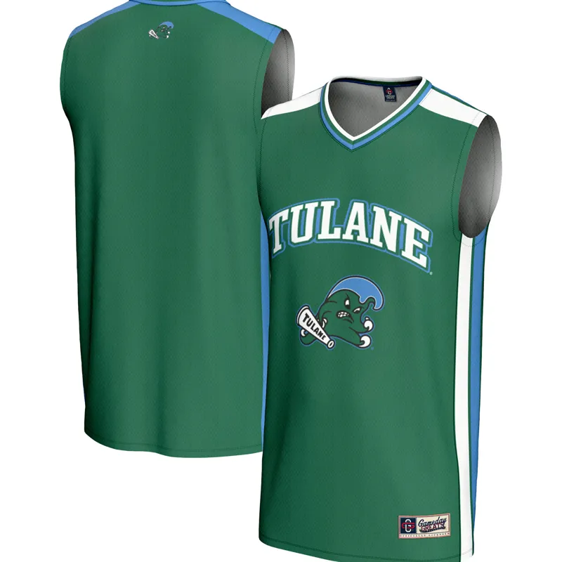 Tulane Green Wave Jersey Gameday Greats Green Spirit Jersey - Image 3