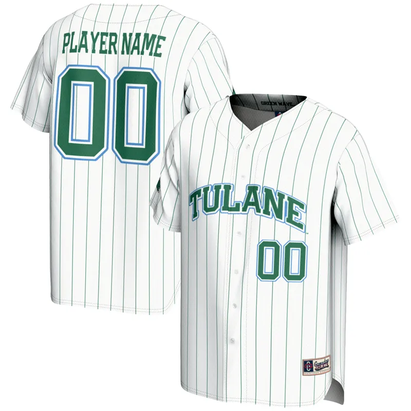 Tulane Green Wave Jersey Gameday Greats White #1 Lightweight Jersey - Image 5
