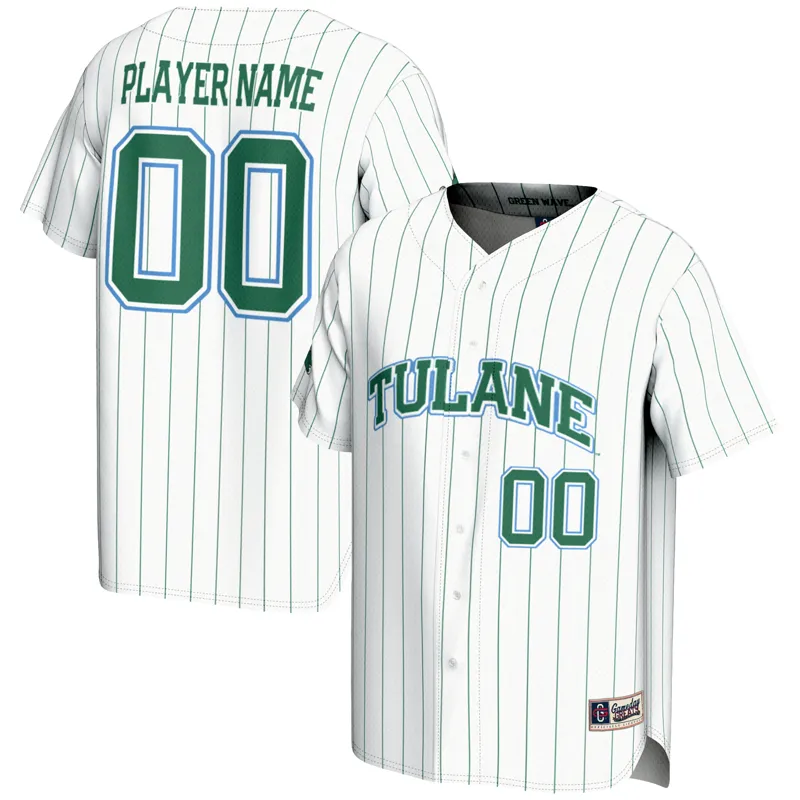 Tulane Green Wave Jersey Gameday Greats White #1 Lightweight Jersey - Image 4