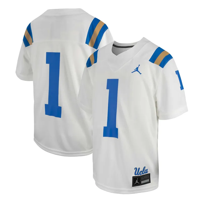 Ucla Bruins Jersey Jordan Brand #1 White Game Jersey - Image 2