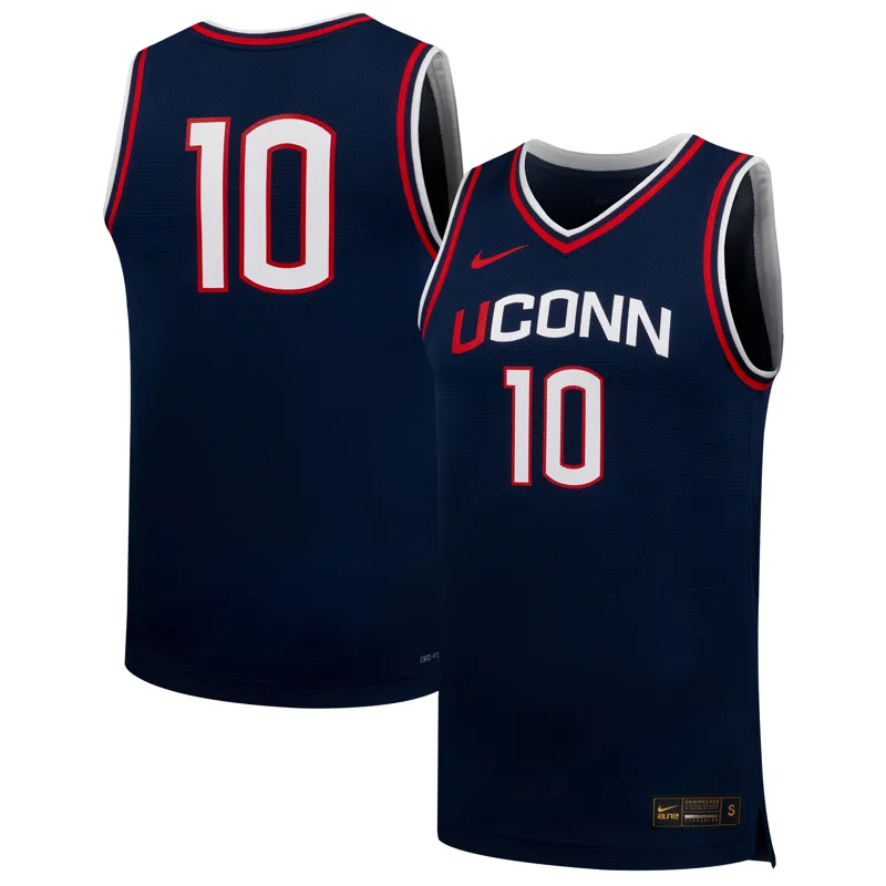 Uconn Huskies Jersey #10 Navy Jersey