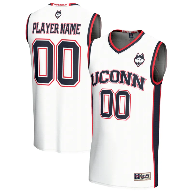 Uconn Huskies Jersey Gameday Greats White Lightweight Collegiate Pick A Player Jersey