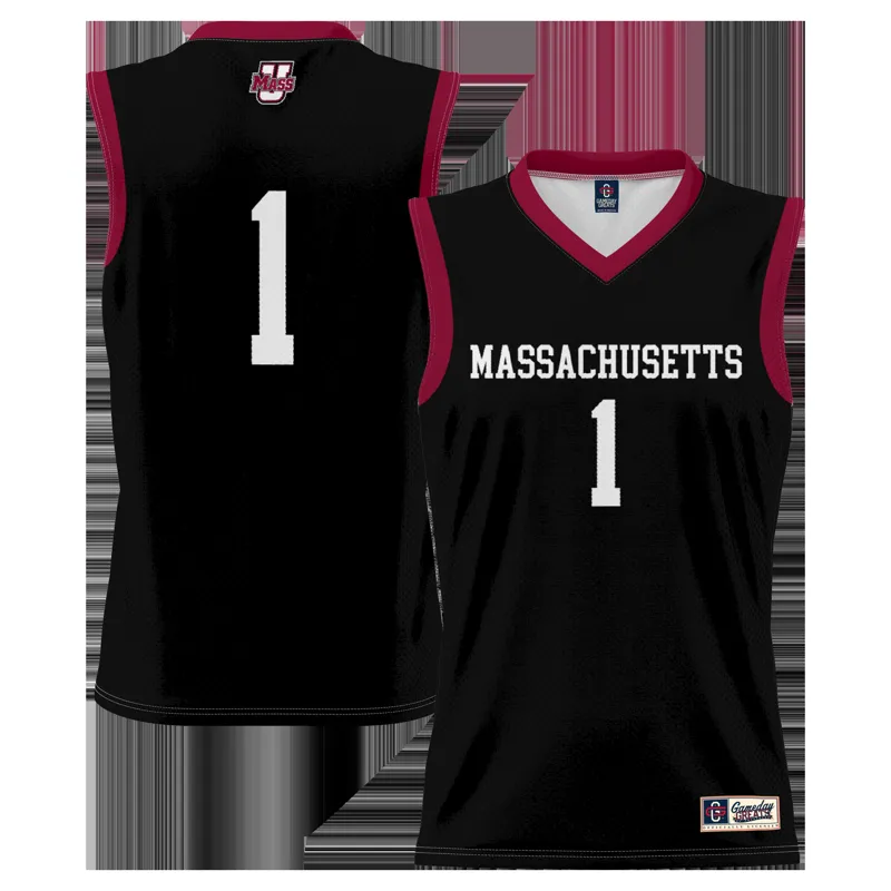 Umass Minutemen Jersey Gameday Greats #1 Black Lightweight Jersey