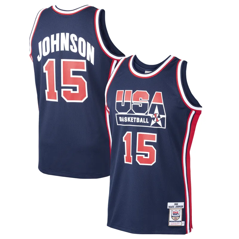 Usa 1992 Dream Team Jersey Larry Bird Navy Jersey - Image 2