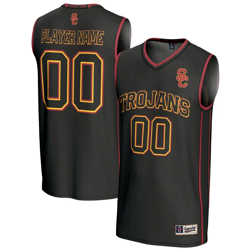 Usc Trojans Jersey Gameday Greats Black Lightweight Collegiate Pick A Player Jersey - Image 4
