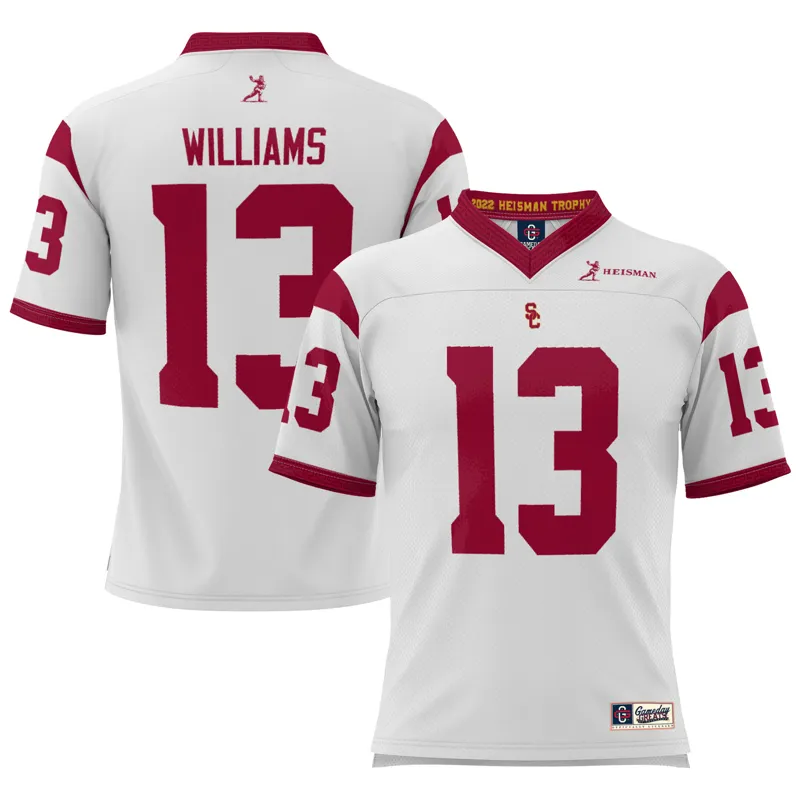 Usc Trojans Jersey Gameday Greats Caleb Williams Cardinal Lightweight Heisman Memorial Jersey - Image 5