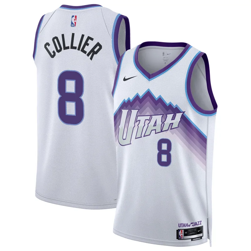 Utah Jazz Jersey Cody Williams White Swingman Association Edition Jersey - Image 4