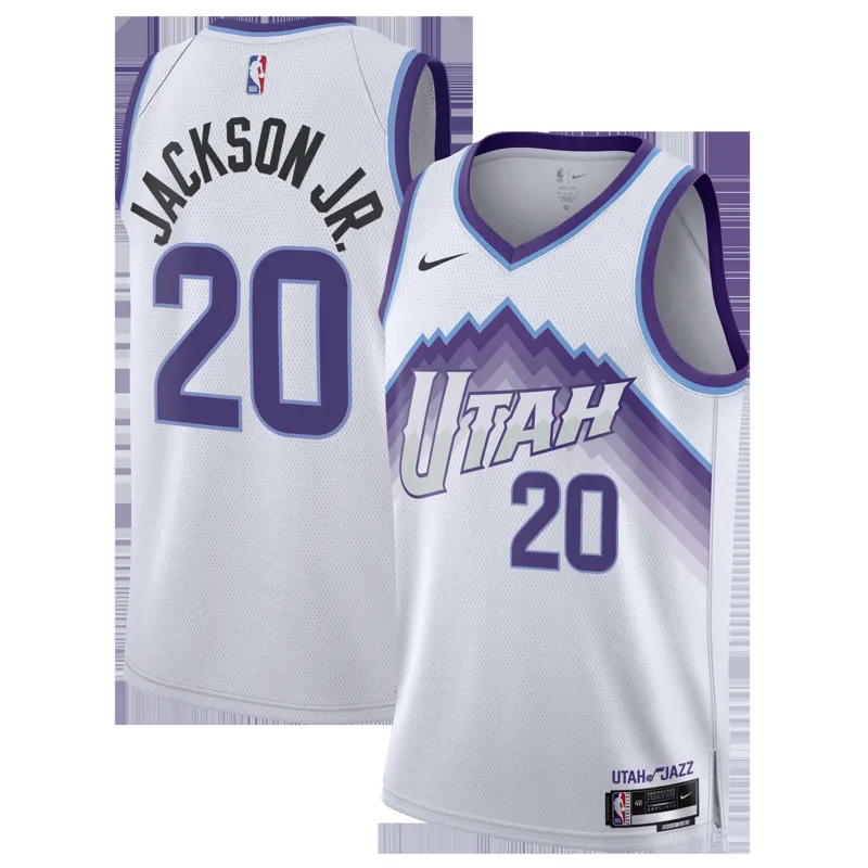 Utah Jazz Jersey Jaren Jackson Jr White Swingman Association Edition Jersey