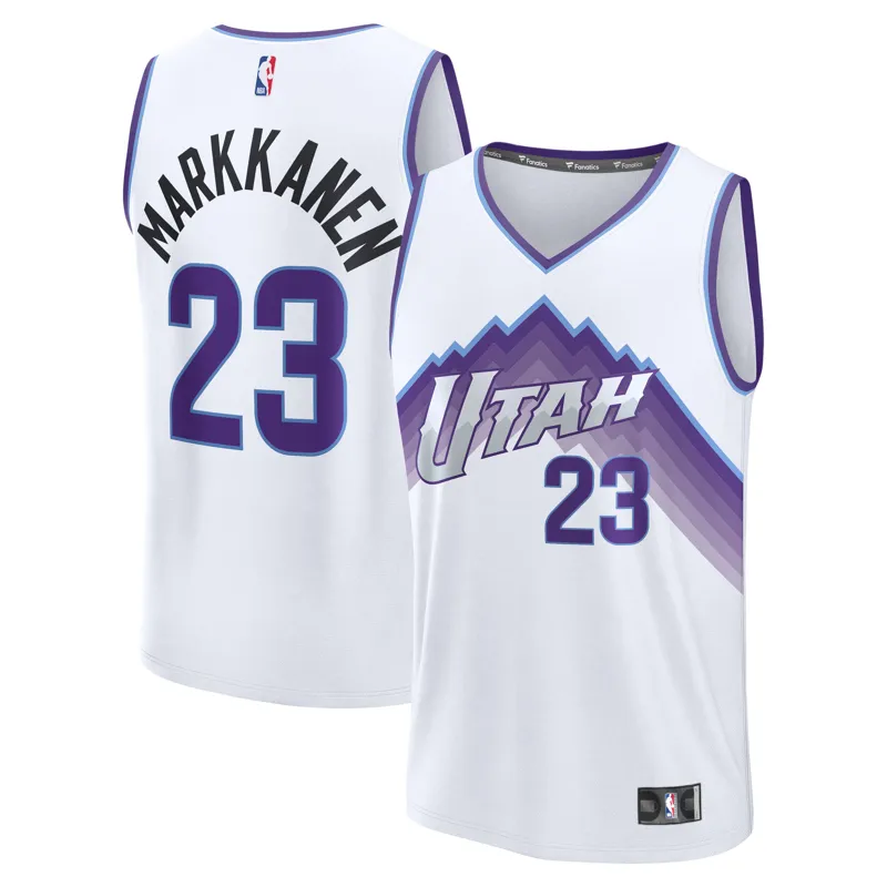 Utah Jazz Jersey Lauri Markkanen Purple Swingman Icon Edition Jersey - Image 2