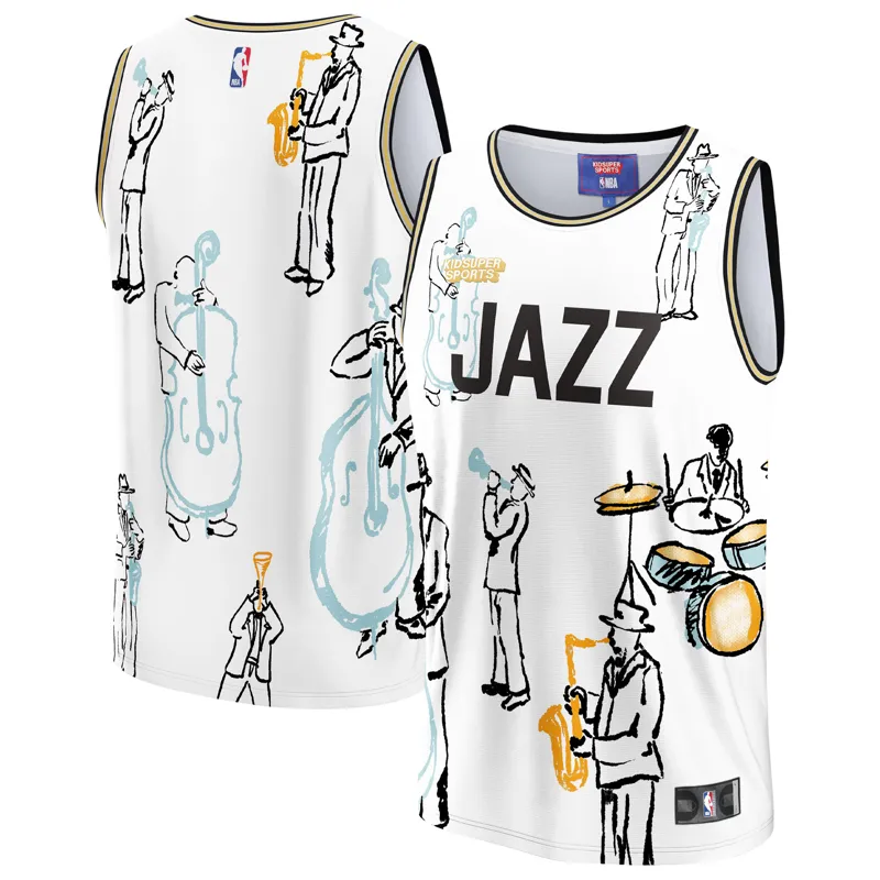 Utah Jazz Jersey Lauri Markkanen Purple Swingman Icon Edition Jersey - Image 5